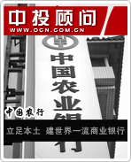 中國農行:立足本土 建世界一流商業(yè)銀行